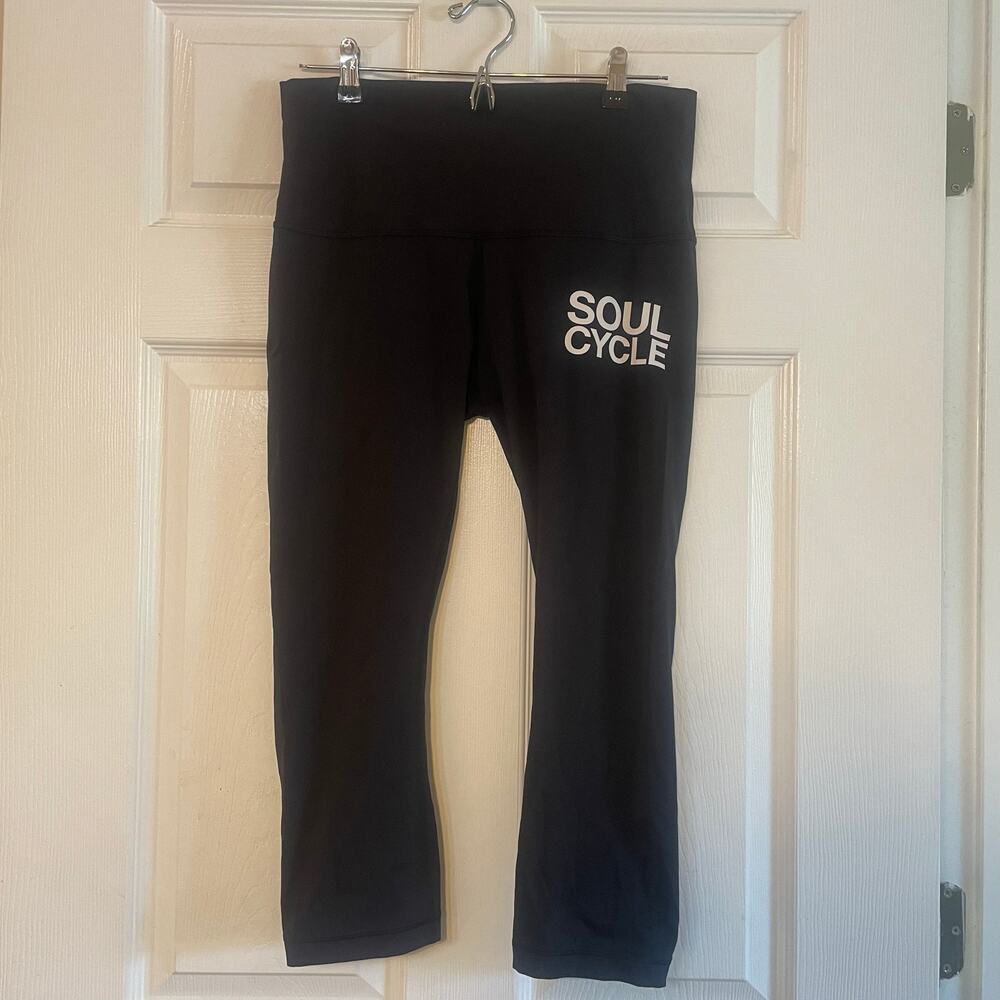 Lululemon SoulCycle Wunder Under Crop Leggings size 10